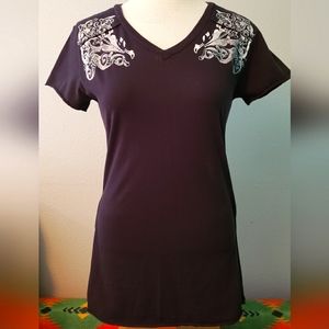 Cowgirl Tuff Co. Black Shirt - Large